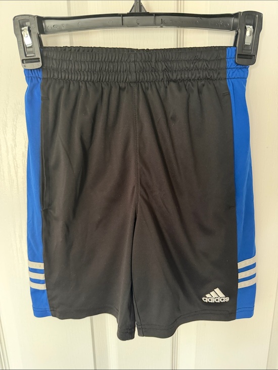 adidas Other - adidas Black and Royal Blue Boys' Athletic Shorts